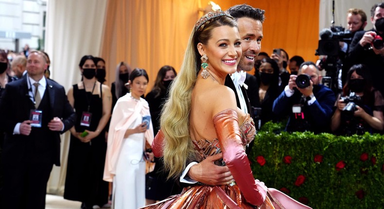 Blake Lively and Ryan Reynolds attend the 2022 Met Gala.Jeff Kravitz/Getty Images