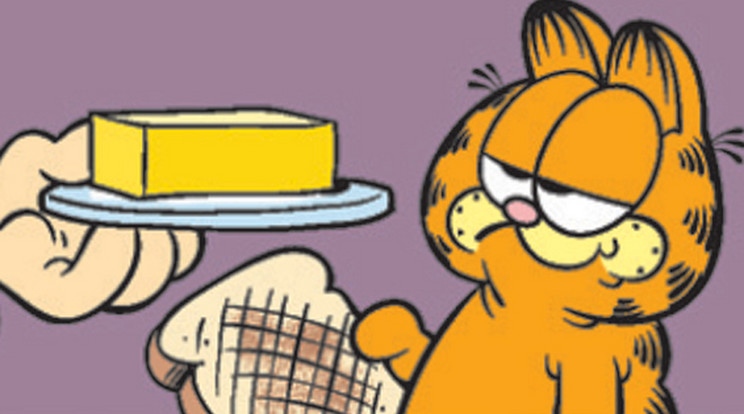 Garfield nem mond nemet, ha ehető dologról van szó