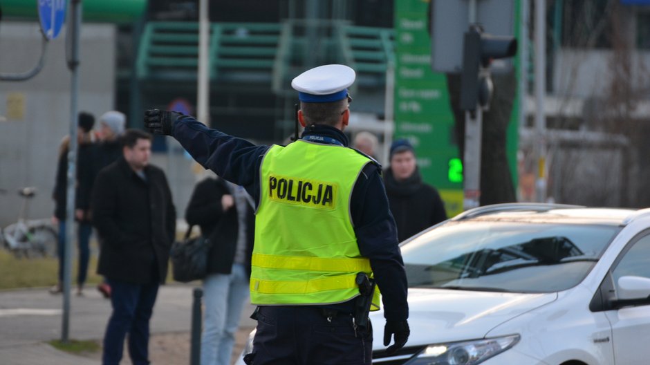 Policja chroni pieszych