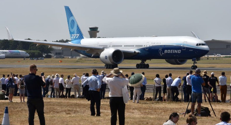 United executive said the Boeing 777X is too big for its multi-hub network in the US.John Keeble/Getty Images