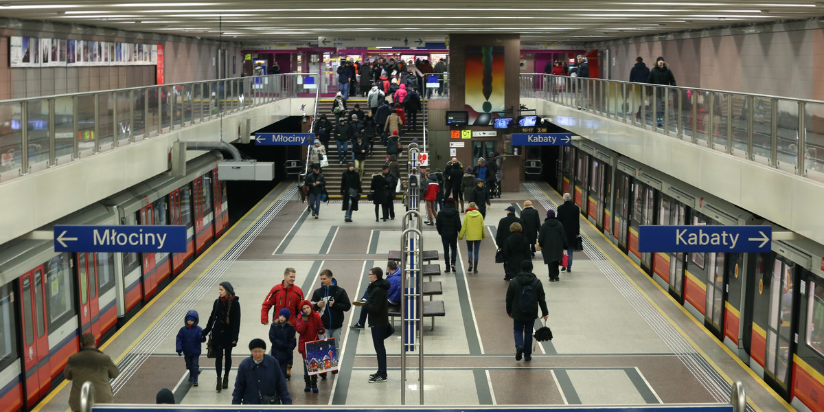 Pożar na stacji metra Wilanowska