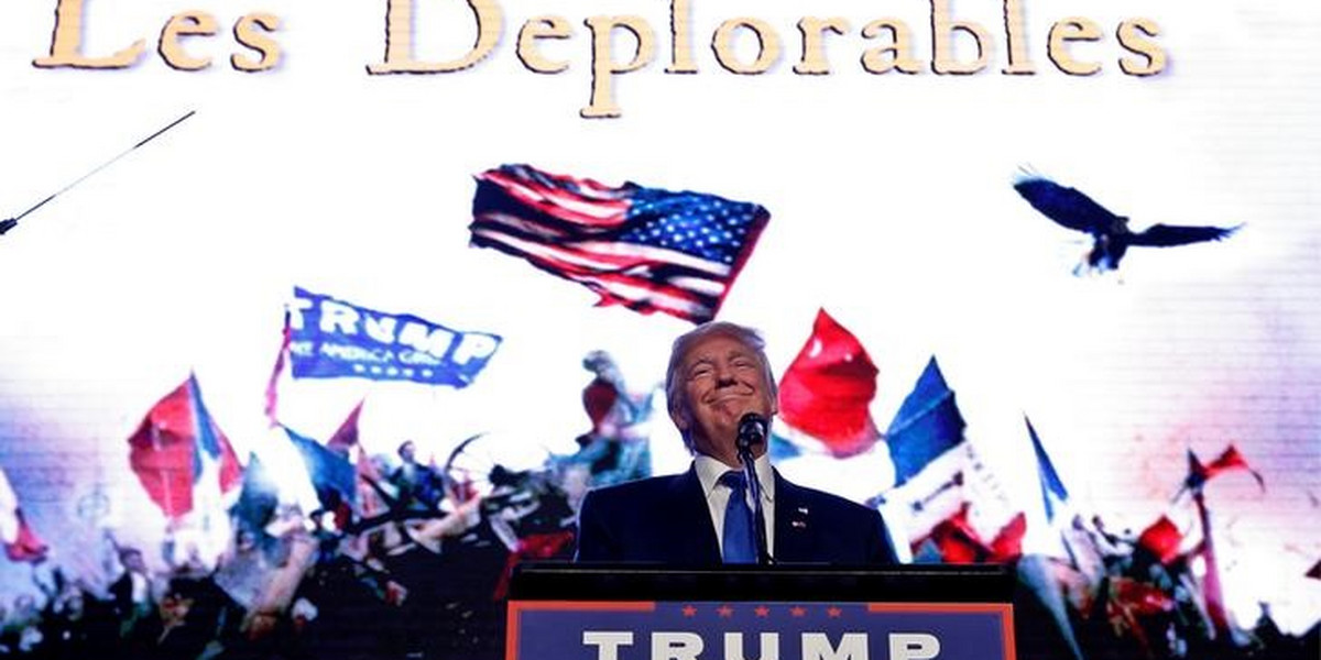 Trump walks onstage to theme of 'Les Miserables,' greets 'deplorables' at his Miami rally
