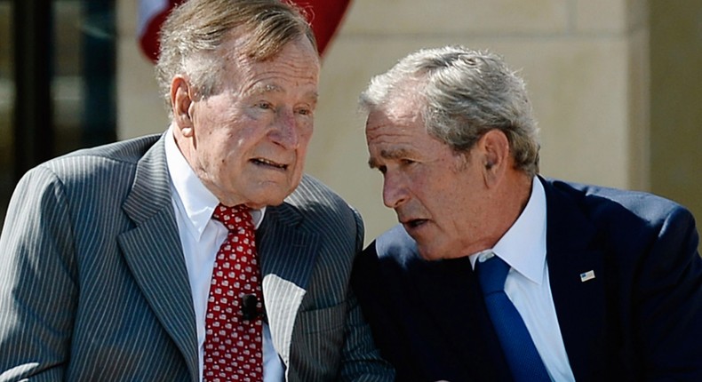 George H.W. Bush and George W. Bush.