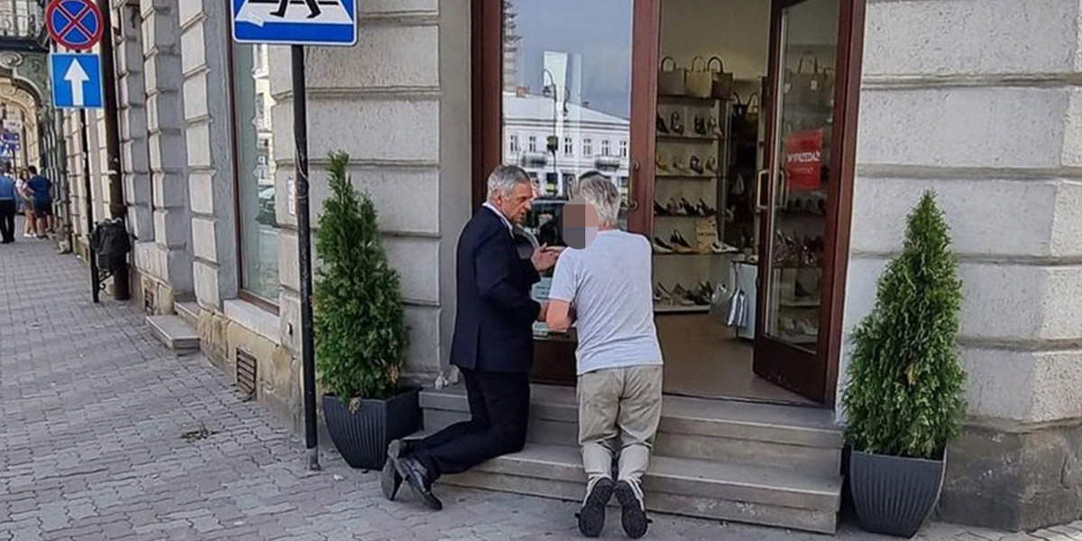 Poseł Paweł Poncyljusz w Nowym Sączu