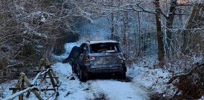 Tajemnicze BMW w lesie koło Oleśnicy. Skąd wziął się wrak?