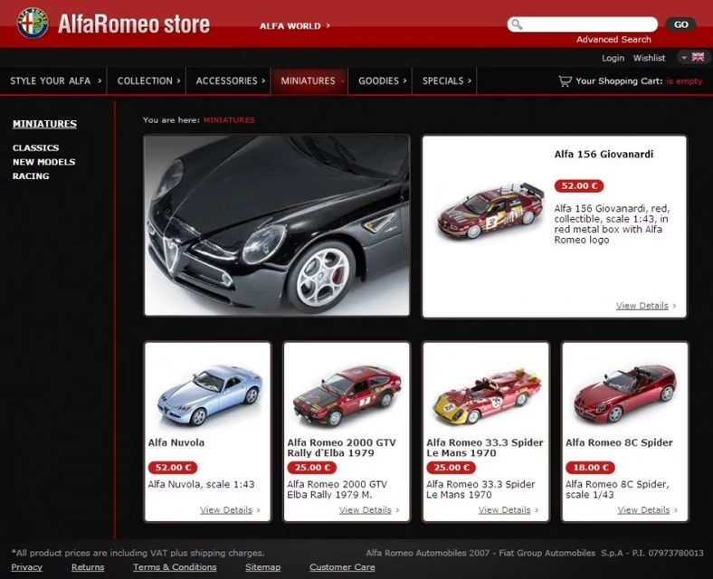 Alfa Romeo otwiera sklep