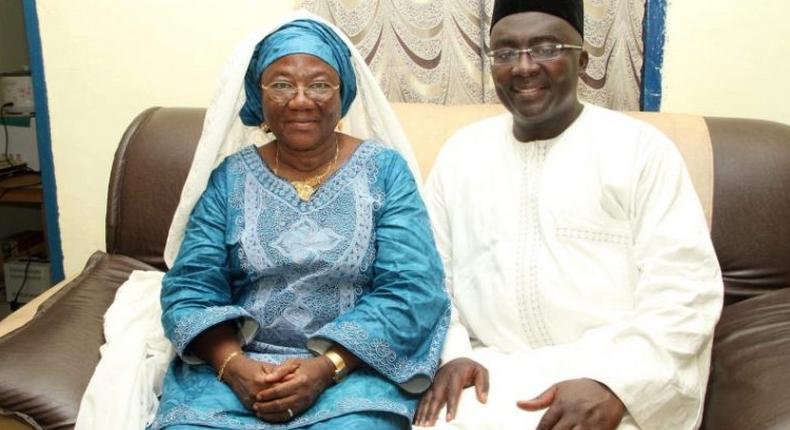 Hajia Mariama Bawumia and her son