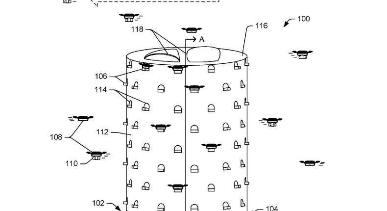 Amazon's drone tower patent.