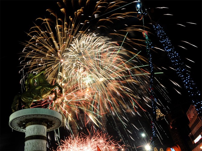 Sylwestrowa zabawa w Skopje