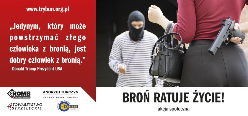 Kontrowersyjna akcja społeczna zachęcająca Polaków do posiadania broni