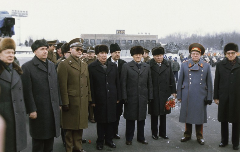 Generał Wojciech Jaruzelski i Leonid Breżniew