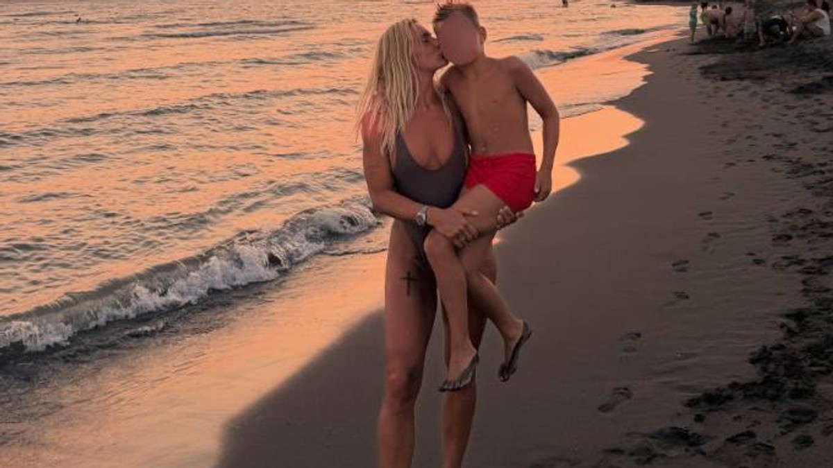 Milica Dabović sa sinom