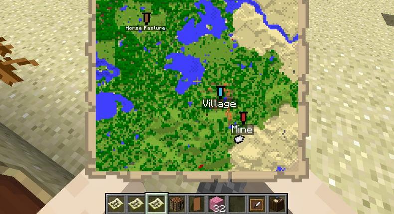 Making a map in Minecraft takes just a few simple materials.
