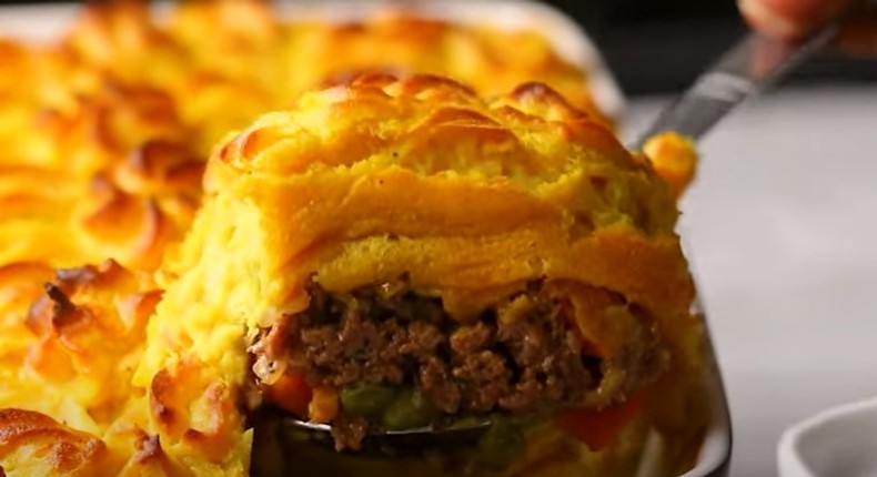 Yam pie