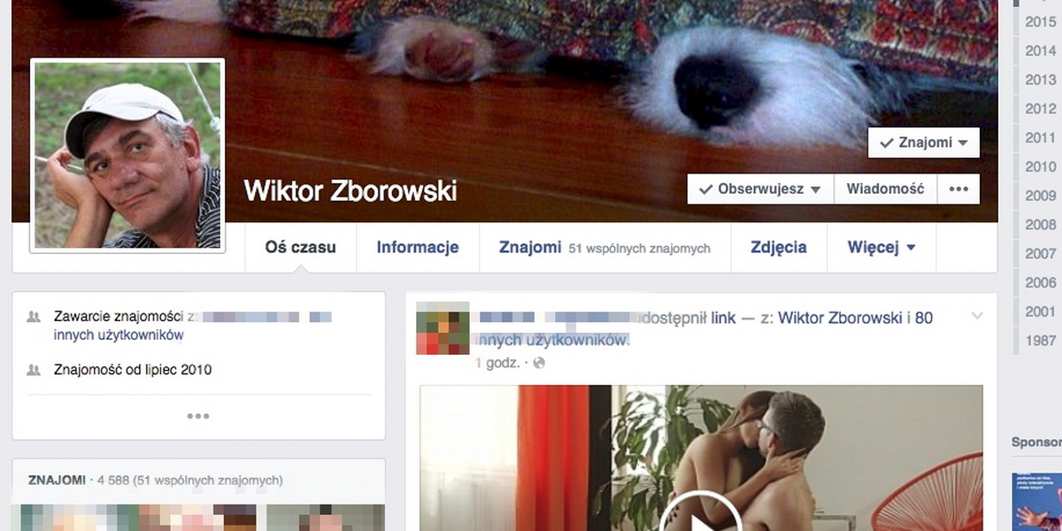 Wiktor Zborowski, wirus, facebook