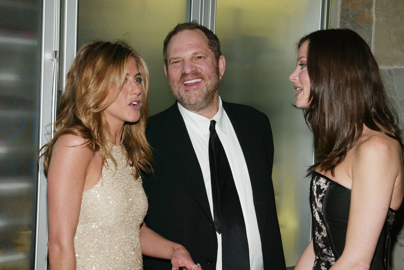 Harvey Weinstein, Jennifer Aniston na premierze filmu (2005)