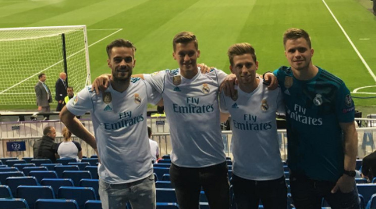 Mohl (balról), Windecker, Simon és Novothny győzelemnek örülhetett Madridban