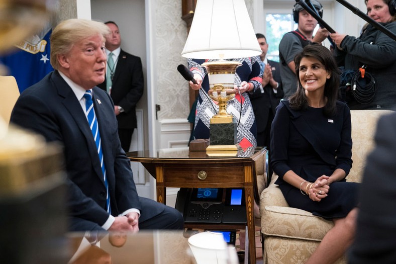 Nikki Haley i Donald Trump w 2017 r.