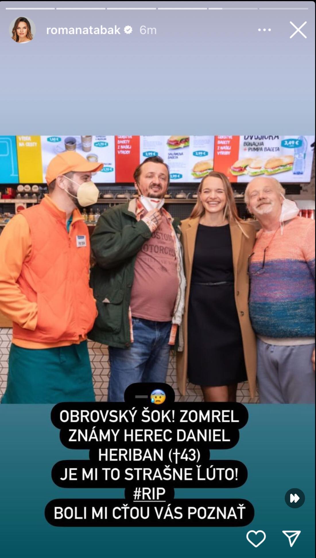 Smrť Heribana zasiahla mnohé známe tváre.