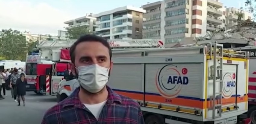 Mladić iz Izmira kaže da je izašao iz zgrade u poslednjem trenutku