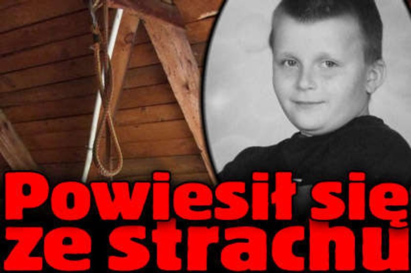 14-latek powiesił się ze strachu