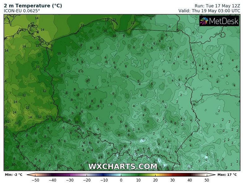 W nocy znów możliwe są przymrozki