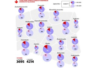 Polska mapa samobójstw. Bogactwo nie ma wpływu na chęć życia