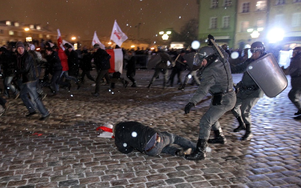 WARSZAWA ROCZNICA STANU WOJENNEGO INSCENIZACJA