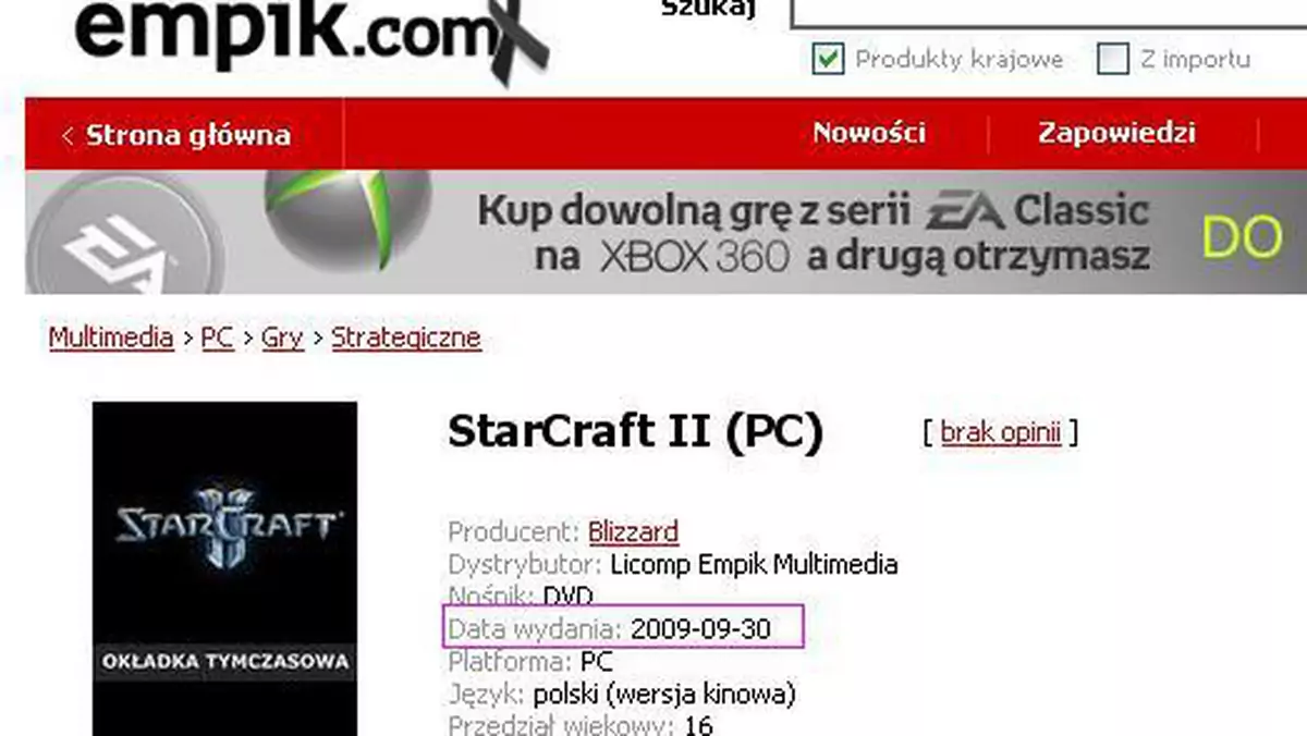 StarCraft 2 we wrześniu 2009 roku - to już prawie pewne!