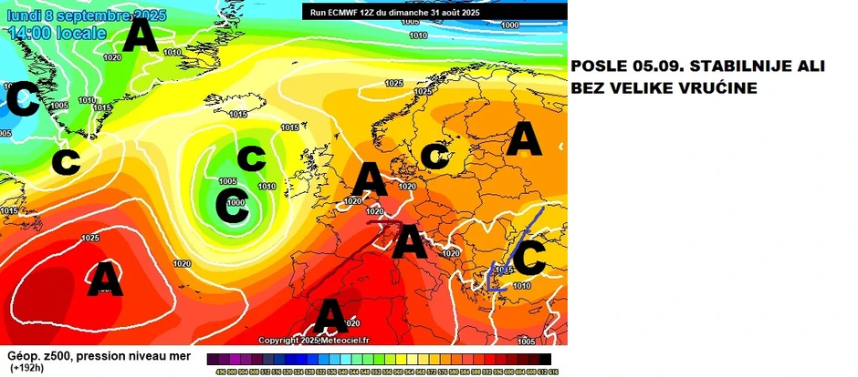 Posle 5. septembra stabilizacija i bez jačih vrućina