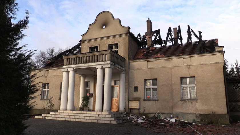 Pożar plebanii w Margoninie