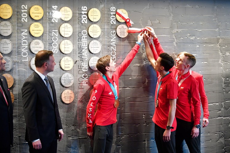 Prezydent Andrzej Duda na Gali Olimpijskiej w Warszawie