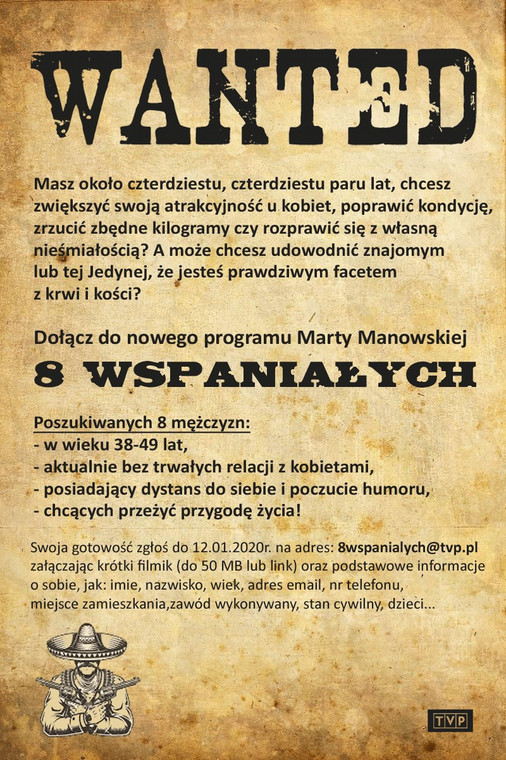 Informacje o nowym programie Marty Manowskiej "8 wspaniałych"