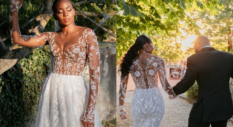 Kira West wore an Alonuko wedding gown.Stefano Santucci