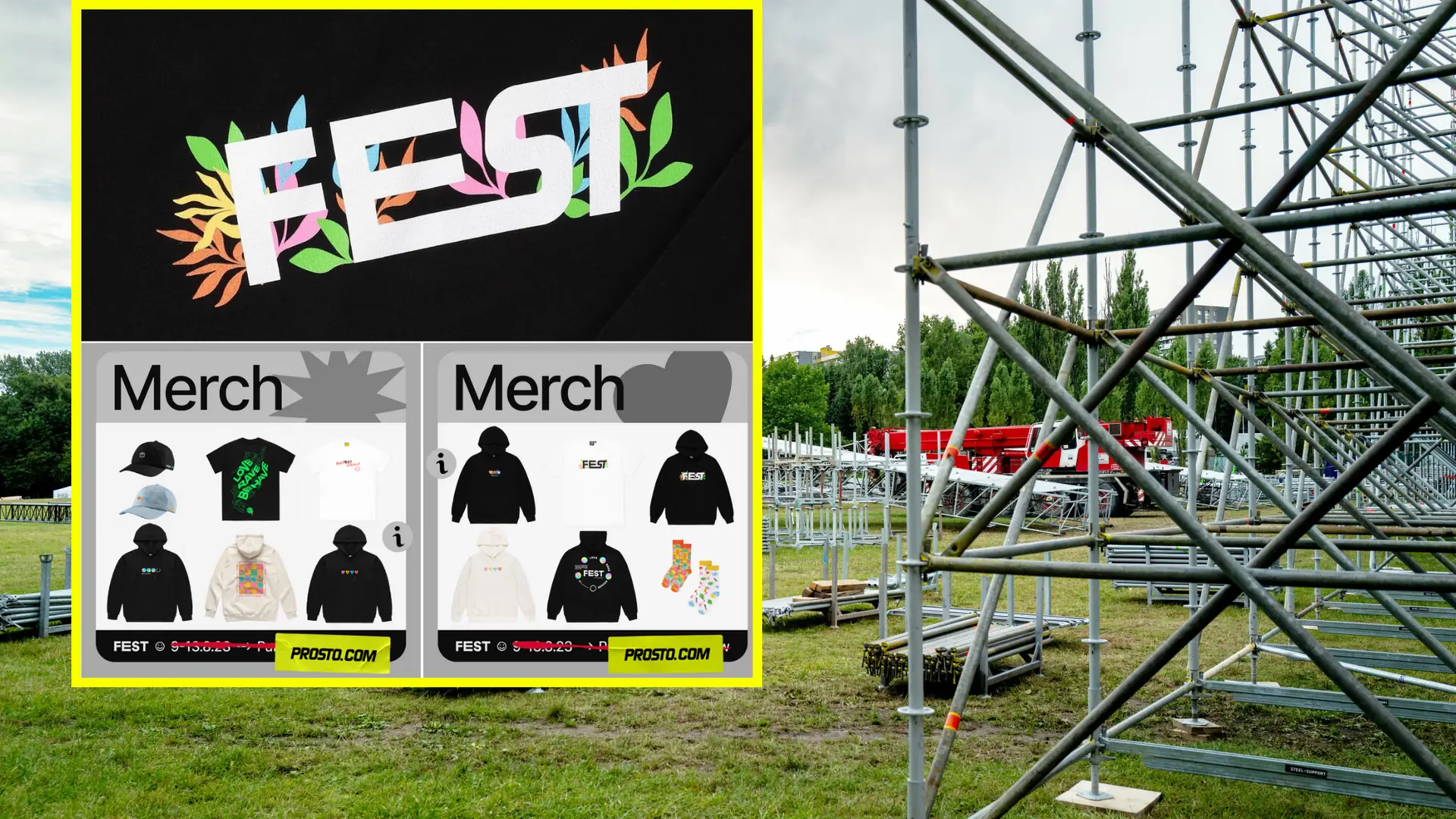 Producent sprzedaje merch FEST Festivalu. "Do każdego zamówienia naklejka"