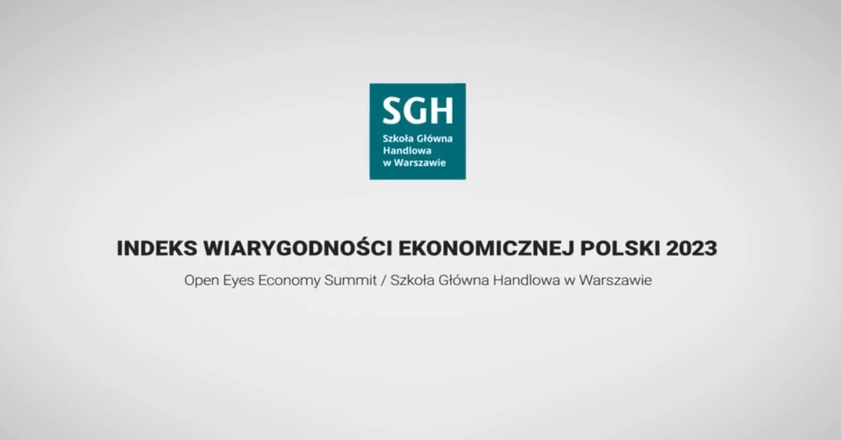  Indeks Wiarygodności Ekonomicznej Polski 2023