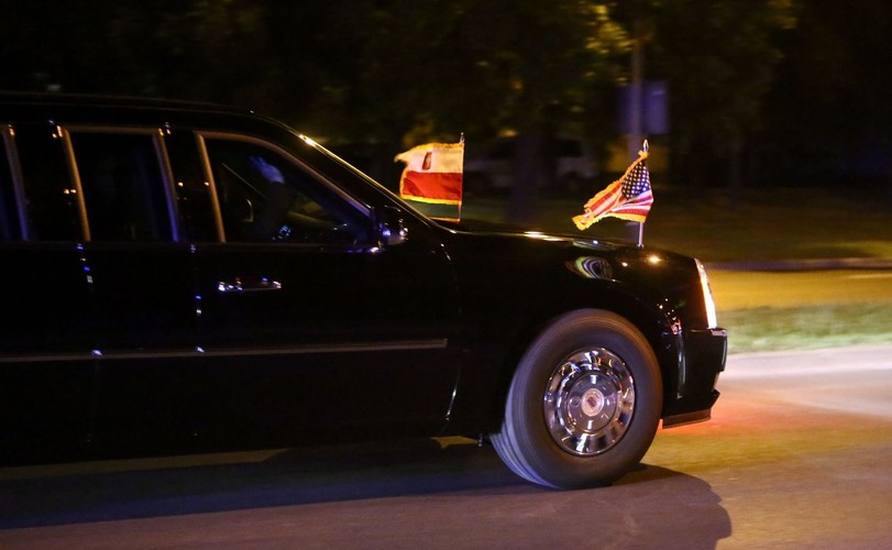 Limuzyna z prezydentem Stanów Zjednoczonych Barackiem Obamą