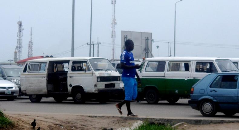 Traffic at Ajah roundabout