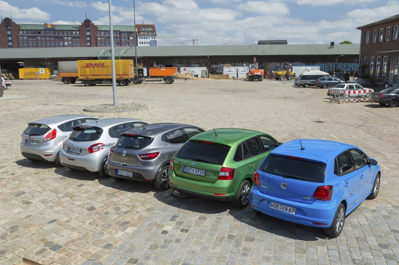 Ford Fiesta, Peugeot 208, Renault Clio, Skoda Rapid, VW Polo