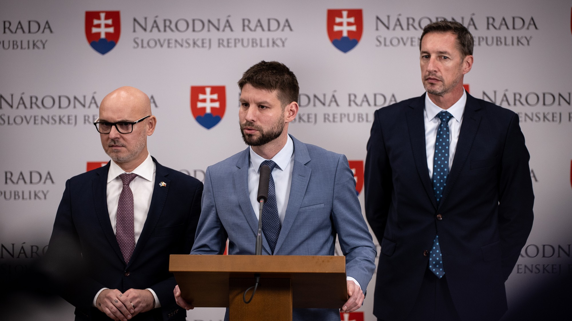 Branislav Gröhling, Michal Šimečka a Milan Majerský