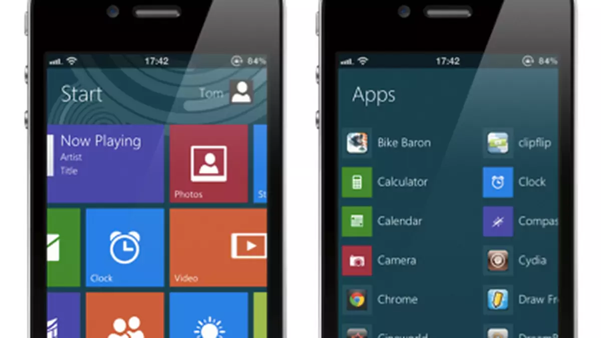 Jak sprawdzi się interfejs Windowsa 8 na smartfonie? Mogą to sprawdzić właściciele... iPhone'ów


