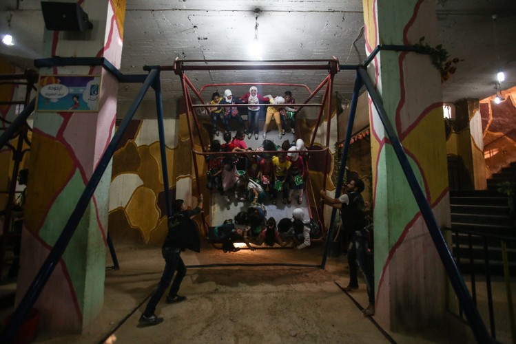 Park rozrywki w Erbeen we wschodniej Gucie, na przedmieściach Damaszku