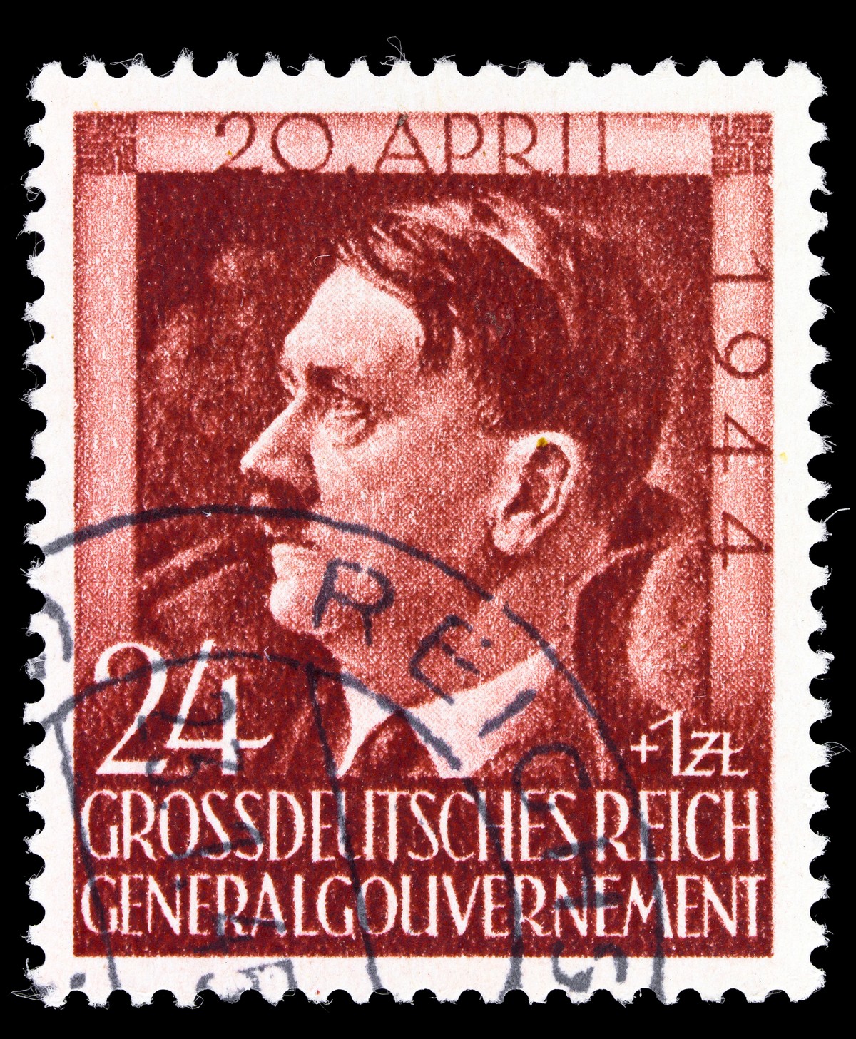 Znaczek z podobizną Hitlera