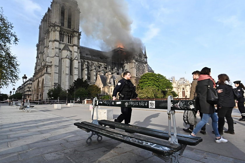 Pożar katedry Notre Dame w Paryżu