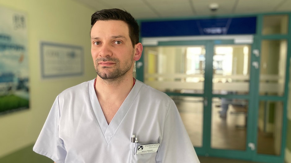 Mateusz Rakowski, koordynator transplantacyjny w USK we Wrocławiu