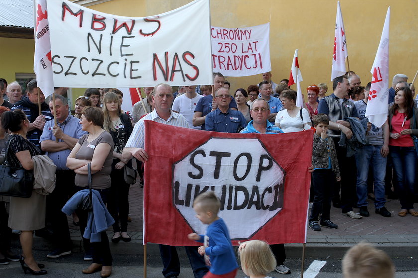 Protest mieszkańców Łańcuta w obronie Polmosu