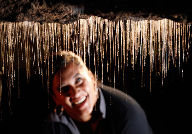 Waitomo Glowworm Caves - jaskinie świecących robaczków