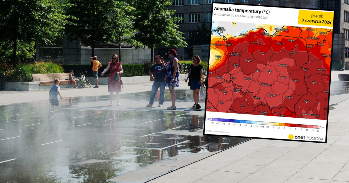 Polonia se acerca a los 30 grados centígrados.  Conocemos la fecha de la primera ola de calor de este año [MAPY]