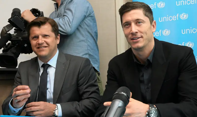 Robert Lewandowski i Cezary Kucharski