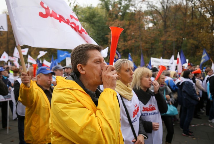 Protest pracowników Poczty Polskiej